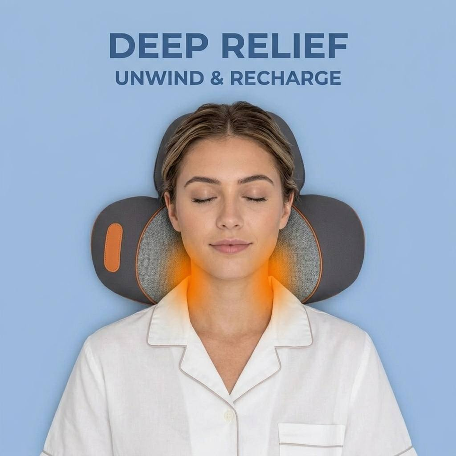 Cervical traction neck massager stretching the neck to relieve pressure