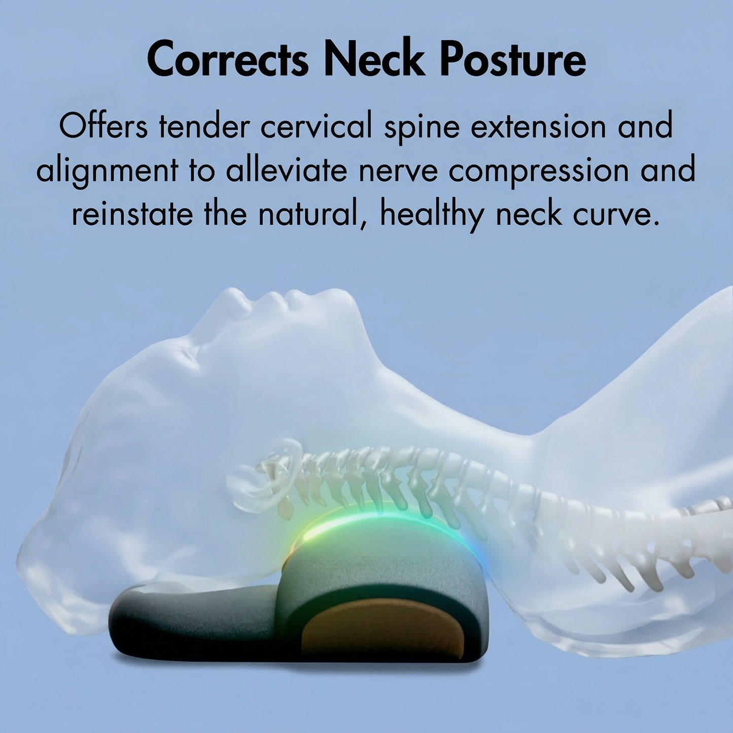 Deep tissue neck massager relaxing muscles and improving circulation