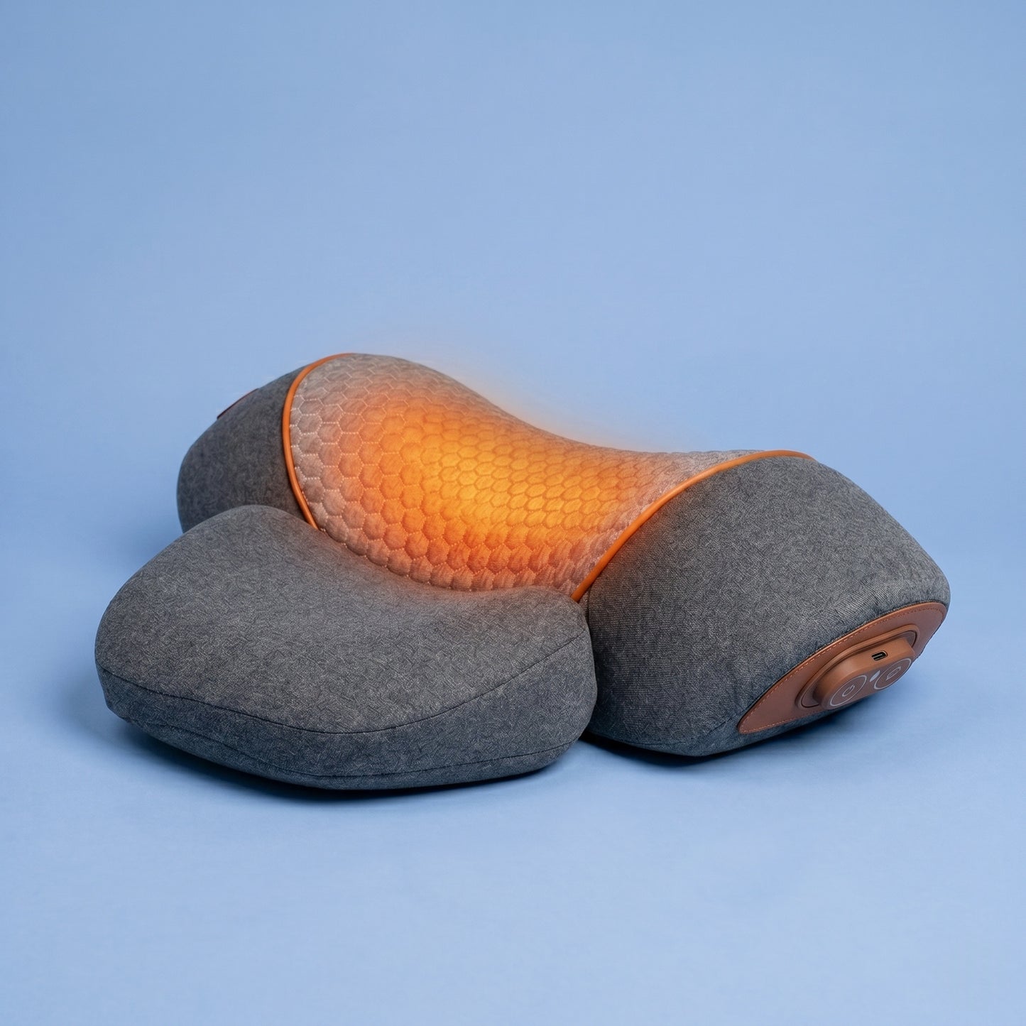 Heated neck massager for neck pain relief and muscle relaxation