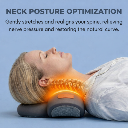 Neck pain relief massager device relaxing tight neck muscles