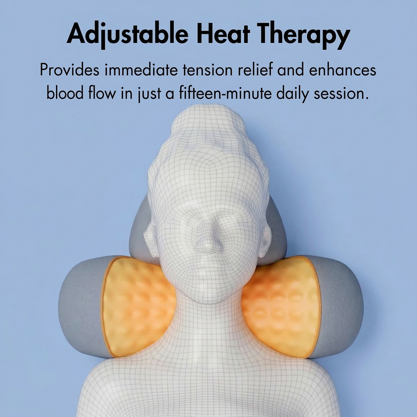Neck stretching massager helping relieve neck stiffness and pain