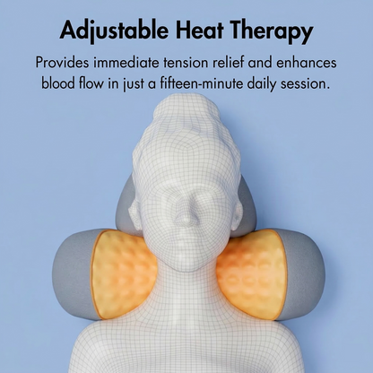 Neck stretching massager helping relieve neck stiffness and pain