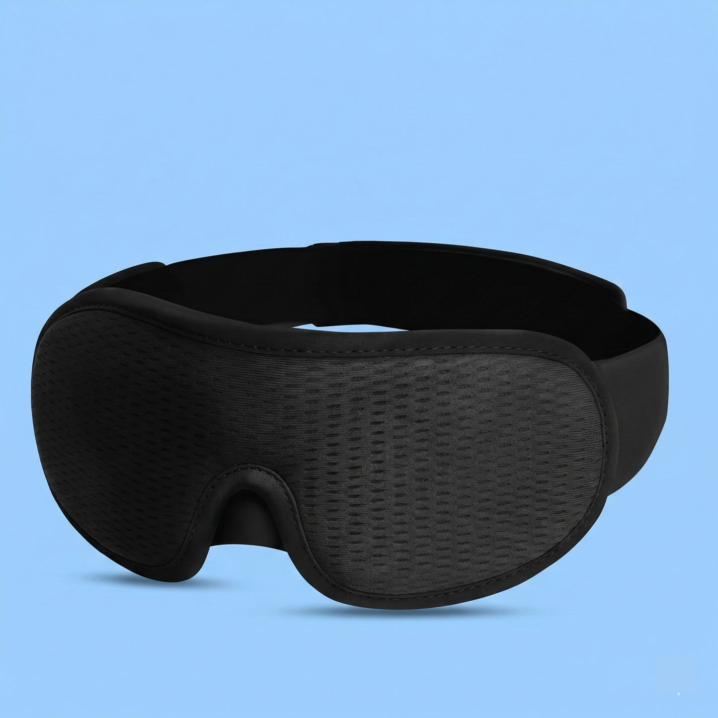 Blackout sleep eye mask blocking light for deeper and uninterrupted sleep