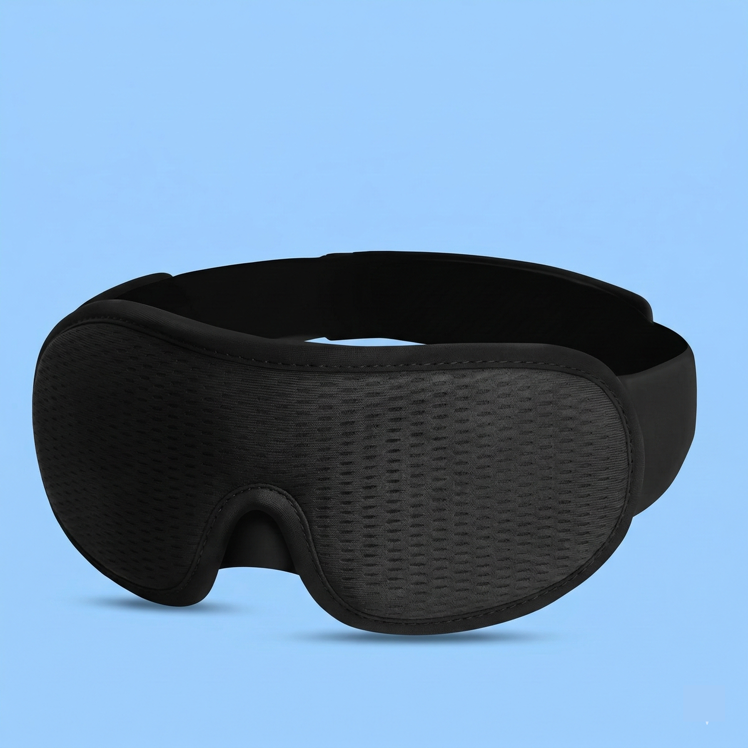 Blackout sleep eye mask blocking light for deeper and uninterrupted sleep